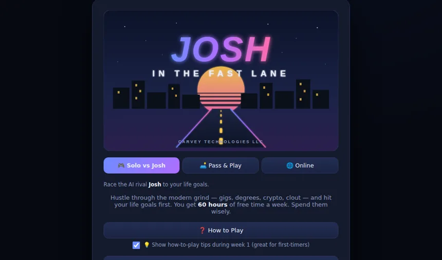 Josh in the Fast Lane screenshot