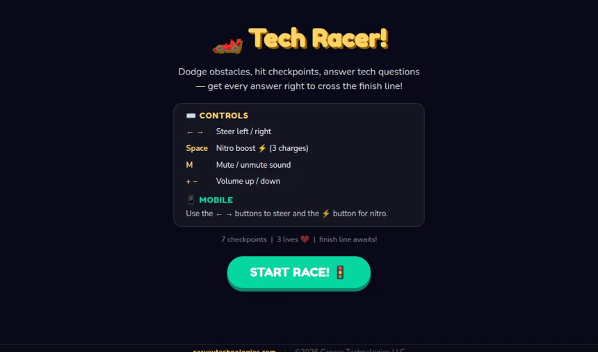 Tech Racer screenshot
